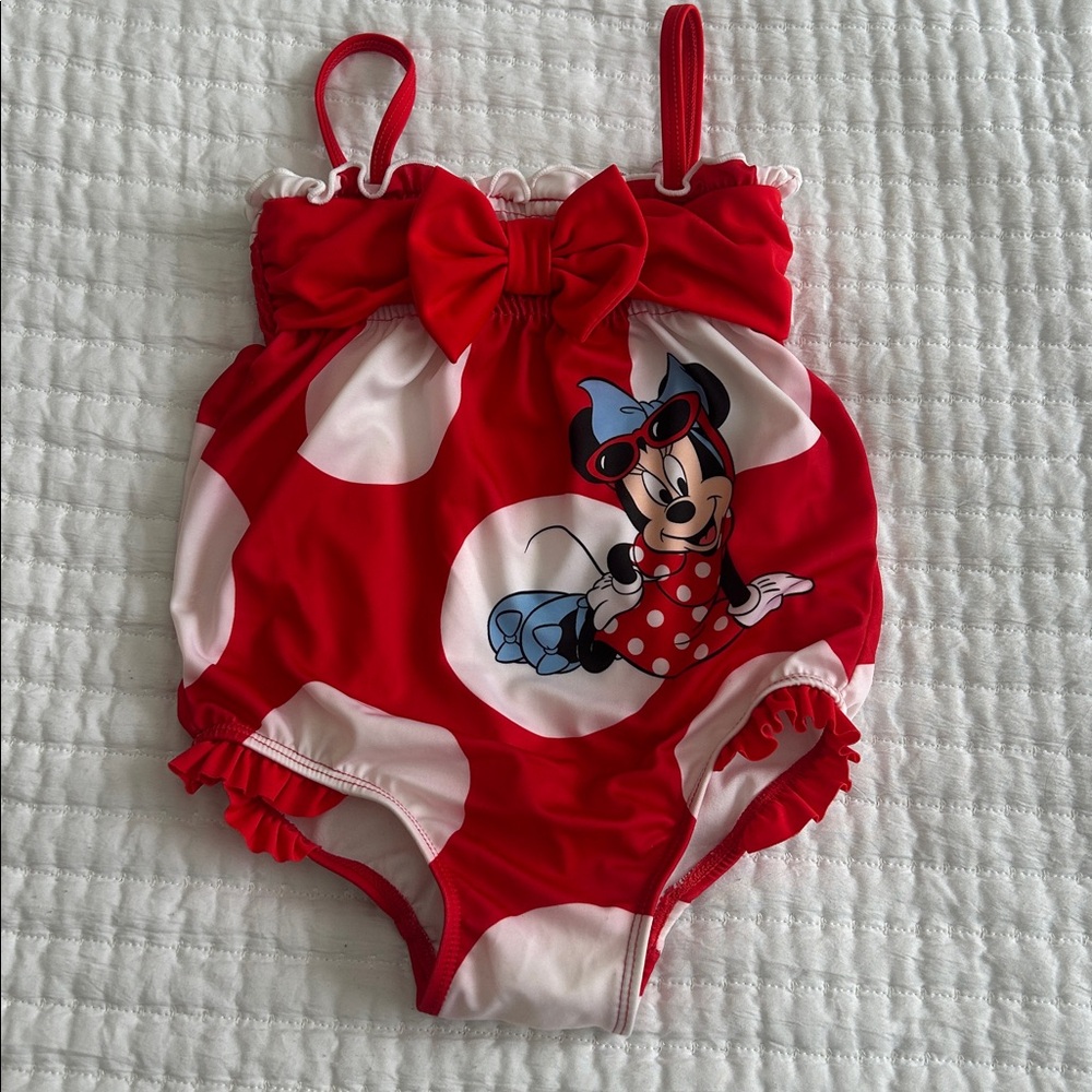 Disney Parks-Disney Baby Minnie Mouse "Rock the Dots" swim size 18/24 months